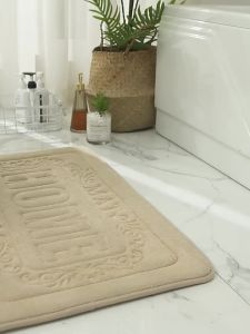 Home Bath Mat Super Absorbent Bathroom Carpets Rugs Soft Memory Foam Floor Bedroom Toilet Floor Shower Rug Decor 45X65CM 50X80CM