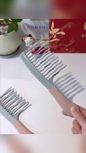 CeeJay หวีผมลอน ฟันหยักสองแถว ป้องกันไฟฟ้าสถิตย์ 1 ชิ้น Curly hair comb