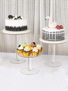 Acrylic Cake Model Support Frame Rotating Horse Decoration Sweet Dessert Stand Figure Display Stand Birthday Party Supplies