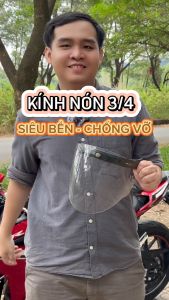 Kính mũ bảo hiểm 3/4 cao cấp Royal Andes Bulldog Sunda GRS (Đủ màu) - Hàng chính hãng