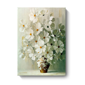 Scandinavian Style Flower and Vase Decorative Art