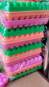 6 Set (½ Lusin) Cetakan Plastik Bentuk Telor