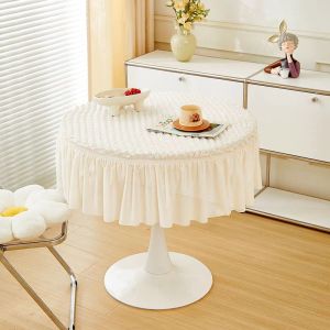 Taplak Meja Bundar Renda Taplak Meja Bulat Rumbai