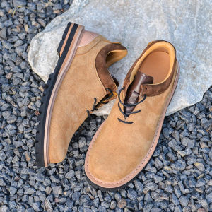 American Retro Work Style Derby Shoe Leather