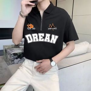 Áo Thun Polo Nam Tay Ngắn Mùa Hè Thời Trang Cổ Bẻ Phong Cách Mỹ Cổ Điển Mới Thời Trang Nam Quần Áo Thường Ngày