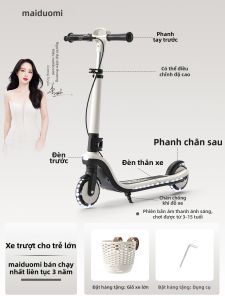 maiduomi | Xe Scooter Hai Bánh Có Thể Quay Dành Cho Trẻ 3-12 Tuổi
