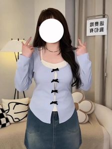 plus Size Womens Fashionable Long Sleeve T-Shirt Slimming Base Layer Commute Style Korean Version round Neck Solid Color