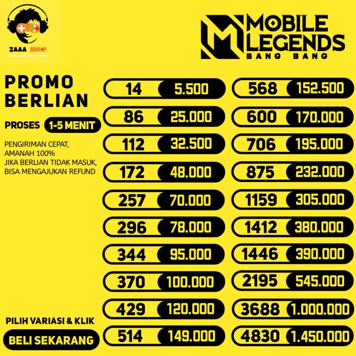 TOP UP VOUCHER GAME MOBILE LEGEND DIAMOND TOPUP ML TOPUP MLBB DIAMOND ...