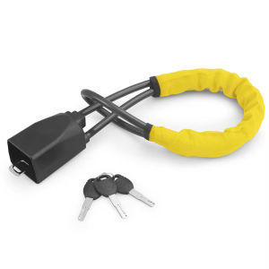 Car Steering Wheel Lock With Seat Belt Socket Steel Rope For Truck SUV Van RV With 2 Keys Universal Anti Theft Protection Device