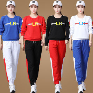Long Sleeve Fitness Sportswear Square Dance Costume Set Autumn Winter New Style Dance Clothes Ghost Step Running Womens Outfit