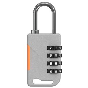 TSA 4 Digit Combination Lock Anti-theft Customs Password Lock Suitcase Luggage Coded Lock Cabinet Lock Contrast Color Padlock