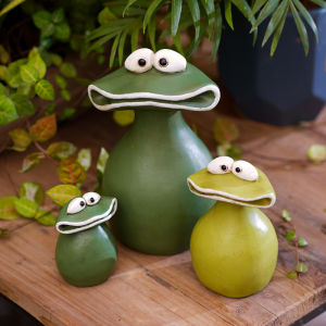 Cartoon Cute Big Mouth Frog Flower Pot Decorations Garden Decor Animal Figurines Creative Childrens Desktop Yard Gifts