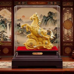 LIWAN | Creative Chinese Auspicious Golden Horse Figurine