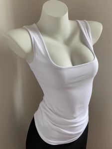 QIAOCHENXIAN | 95% Cotton Low Cut Tank Top