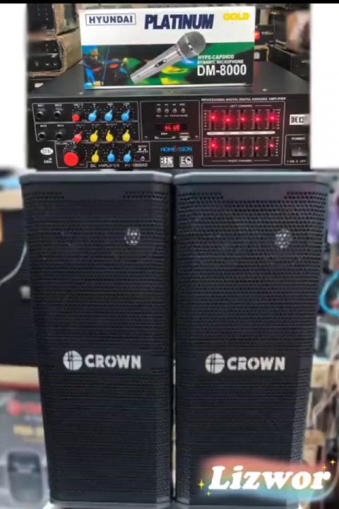 Crown speaker 2024 with amplifier