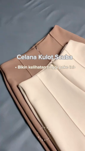 Celana Kulot Wanita Scuba Premium & Celana Kulot Trendy Tebal