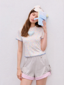 3D Heart Design Women T-Shirt
