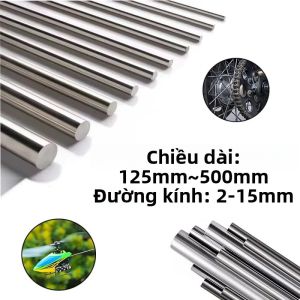 Thanh Thép Không Gỉ Tròn Đặc 2MM-10MM Nhiều Chiều Dài Khác Nhau 125mm-500mm Dùng Cho Các Dự Án DIY - Thanh Thép 304
