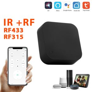 Tuya WiFi IR RF รีโมทคอนโทรล 315 433 MHz Universal สําหรับเครื่องปรับอากาศทีวี LG Smart Life App ทํางานร่วมกับ Alexa Google Home