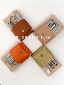 MR.GREEN Colorful Manicure Set Stainless Steel Nail Clippers Tool Pedicure Set Portable Travel Kit Ideal Gift For Friends Or Family
