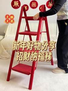 MOLORE | Red Compact Folding Multi-functional Step Ladder