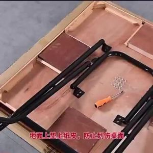 Portable Mahjong Table Desk Mahjong Table Wood Foldable For Fun Foldable Mahjong Table Portable Table Household Portable Dual-Use Simple Chinese Chess and Card Table 麻将桌
