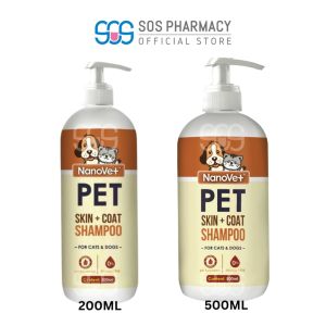 Nanovet Pet Medicated Shampoo for Cat and Dog (200ml/500ml)