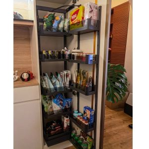 Kitchen Monster Locker Linkage Basket Storage Rack Sideboard Refrigerator Side Cabinet Basket Snack Cabinet Extremely Shallow