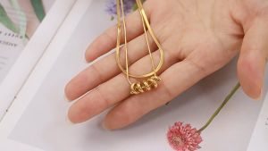 Reverie Paris Minimalist Couple Necklace Twisted Line Design Fashion Accessories For Women Men Christmas Gift