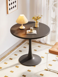 Round Table Conference Table Minimalist Side Table Balcony Table Reception Table Coffee Shop Milk Tea Shop Dining Table Movable Small Coffee Table