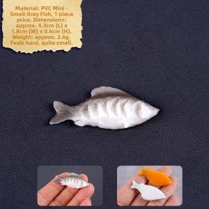 HANYIMOWAN | Realistic Small Fish Model Miniature Food DIY Accessory