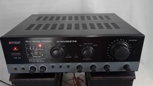 FT Star AV-602USB/BT/FM 5.1 Channel Karaoke Amplifier with USB and Bluetooth (AV 602 USB/BT/FM) - Black - 3200 Watts - TF Card FM Radio Bluetooth USB Input - 100% Original