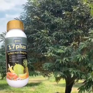 17 พลัส 17 plus ปุ๋ยทางใบ ผลิตภัณฑ์สร้างความสมดุลให้แก่พืช สมบูรณ์ สะสมอาหาร เพื่อให้ใบใหญ่ใบหนา ซื้อ2แถม1รวม3ขวด