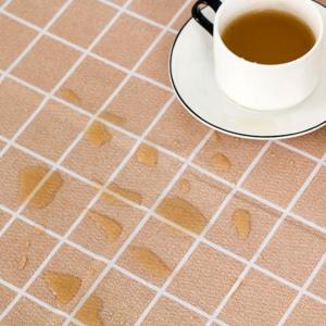 Taplak Meja Makan Kotak - Kotak Hias Alas Kain Tahan Air Anti Minyak Panas Waterproof PEVA Murah Berkualitas Cantik