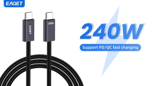 EAGET USB C to USB C Cable[240W 3ft] Fast Charge Type C Charger Cable