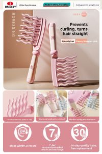 IMLUCKY | Tangle-Free Wide-Tooth Hair Brush for Long Hair with Scalp Massaging