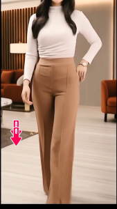 Celana cutbray highwaist fashion wanita - Celana cutbray bahan scuba IMPORT - Celana panjang wanita