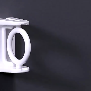 Telescopic rod hook Curtain rod holder No punching and turnable ring door curtain bracket