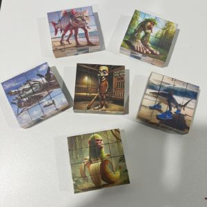 ตลกอะนิเมะ Tung Tung Tung Sahur บล็อกแม่เหล็กบล็อกอาคารการเชื่อมต่อแม่เหล็ก Building Block ชุดของเล่นเด็ก