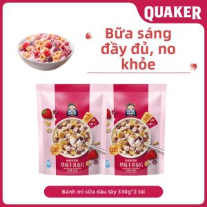 Quaker Tropical Fruit Nut Muesli 200g Thực phẩm bổ dưỡng ăn sáng giàu chất xơ dễ chế biến bảo quản lâu dài ăn vặt kiểm soát cân nặng