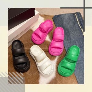 เลย Tsion รองเท้าเสริมส้น รองเท้าแตะลําลอง ส้นหนา สำหรับการแต่งกาย สไตล์เกาหลี, แฟชั่นฤดูร้อน สําหรับสตรี 2023 ใครไม่มีรุ่นนี้ถือว่าพลาดบอกเลย