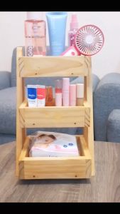 Rak Penyimpanan Kosmetik Multifungsi Kayu Minimalis
