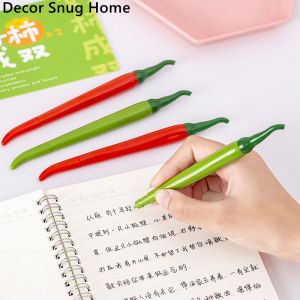 【Free Shipping】Cute Pepper Gel Pen Creative Vegetable Shape Student Stationery Black Fountain Pens office Supplies Signature Pen