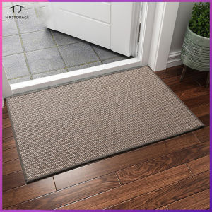 HKStorage Linen woven foot mat at the entrance rubber carpet living room mat entrance door household anti-slip foot mat