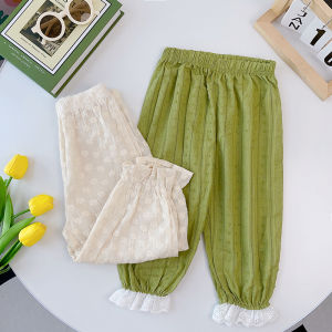 Bear Leader Korean Style Kid Mosquito Pants Floral Cute Kids Clothes Spring Summer Pants 1-5Y Baby Mosquito Pants Girls Leggings