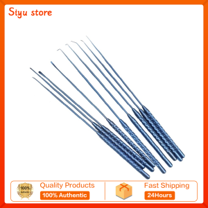 1pcs Titanium Alloy Micro Nerve Hook Vessel Hook Curette Nerve Teardrop Dissector Orthopedic Instrument 210mm pet
