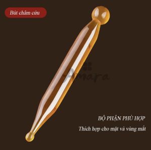 Bộ dụng cụ 3 món ấn huyệt cạo gió massage bấm huyệt chăm sóc cơ thể nâng da mặt/mắt/cổ bằng nhựa resin