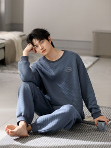 JIALEFEN | Men Warm Winter Pajama Round Neck T-shirt