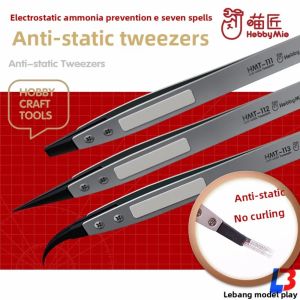 Hobby Mio HMT-111/112/113 Anti Static Tweezers High Precision Water Decal Tweezers for Gundam Military Model Building Tools