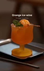 Waist Frosted Short Foot Glass Cup Glasses Cups Personalized Glass Drink Juice Cup Kitchen Party Tools